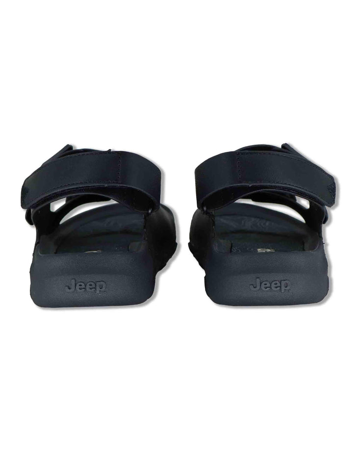 Sandali uomo Dayrona in eco pelle nera con fasce regolabili e cinturino posteriore JM61121A 062 Jeep 