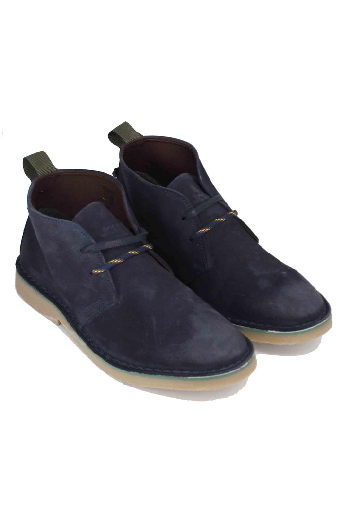 Stivaletti polacchine uomo Overland in camoscio blu con suola in para JM32070A 016 Jeep 