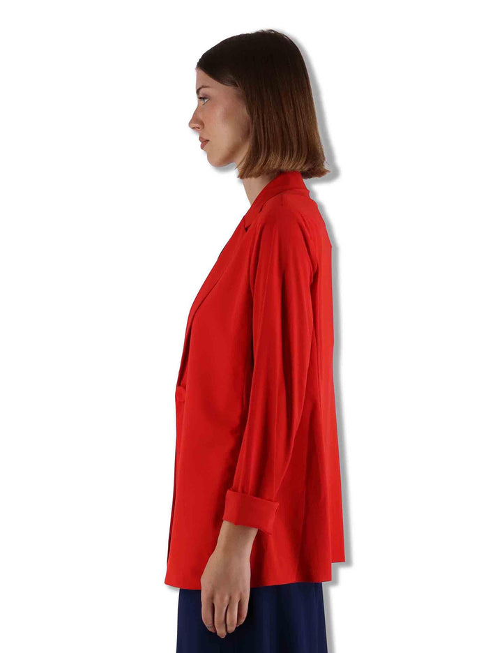 Giacche donna Soft in jersey rosso monocolore JD646570210 30000 Maliparmi 