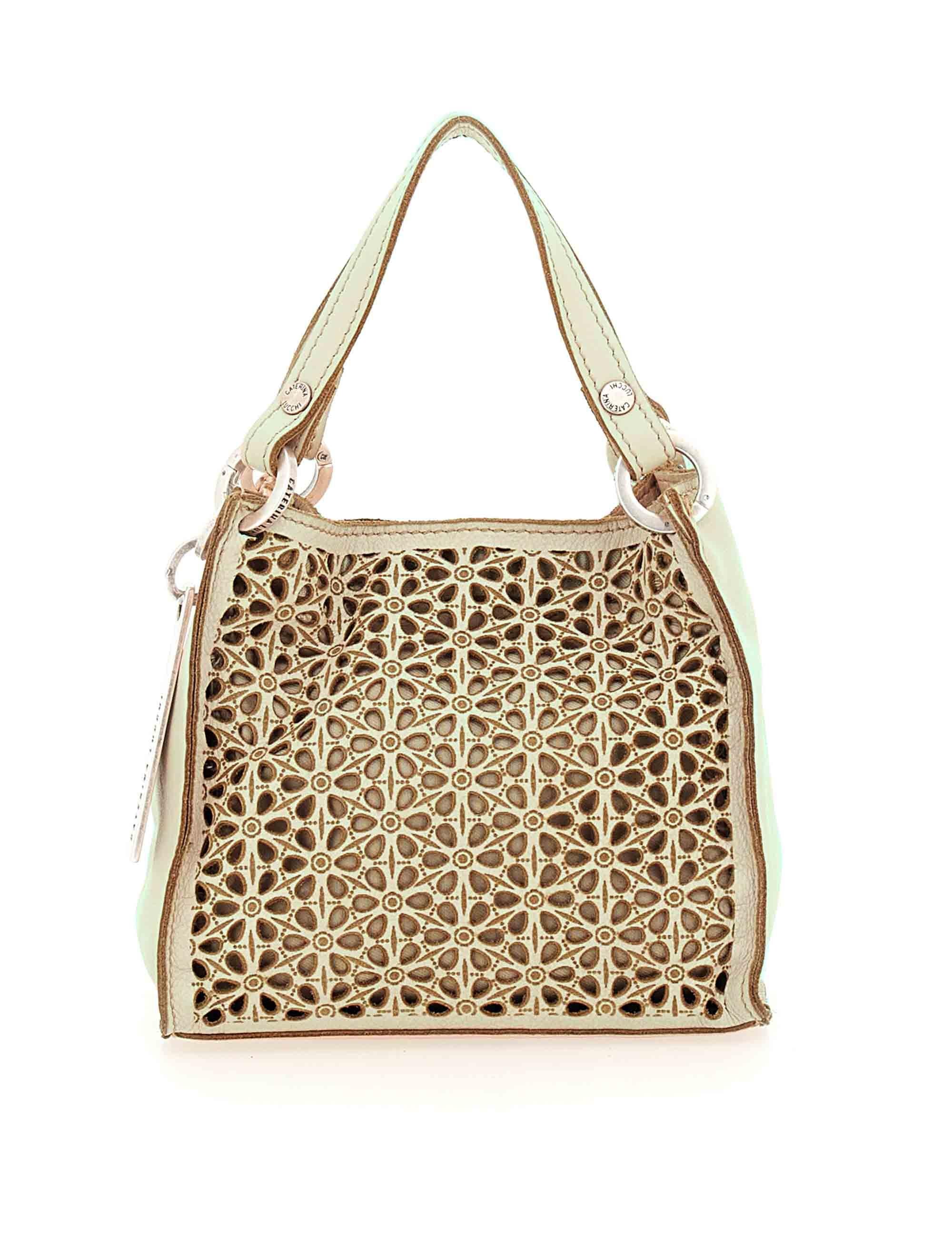 Borse donna Anna in pelle salvia laserata L012420ND X2742 F2874 Caterina Lucchi 