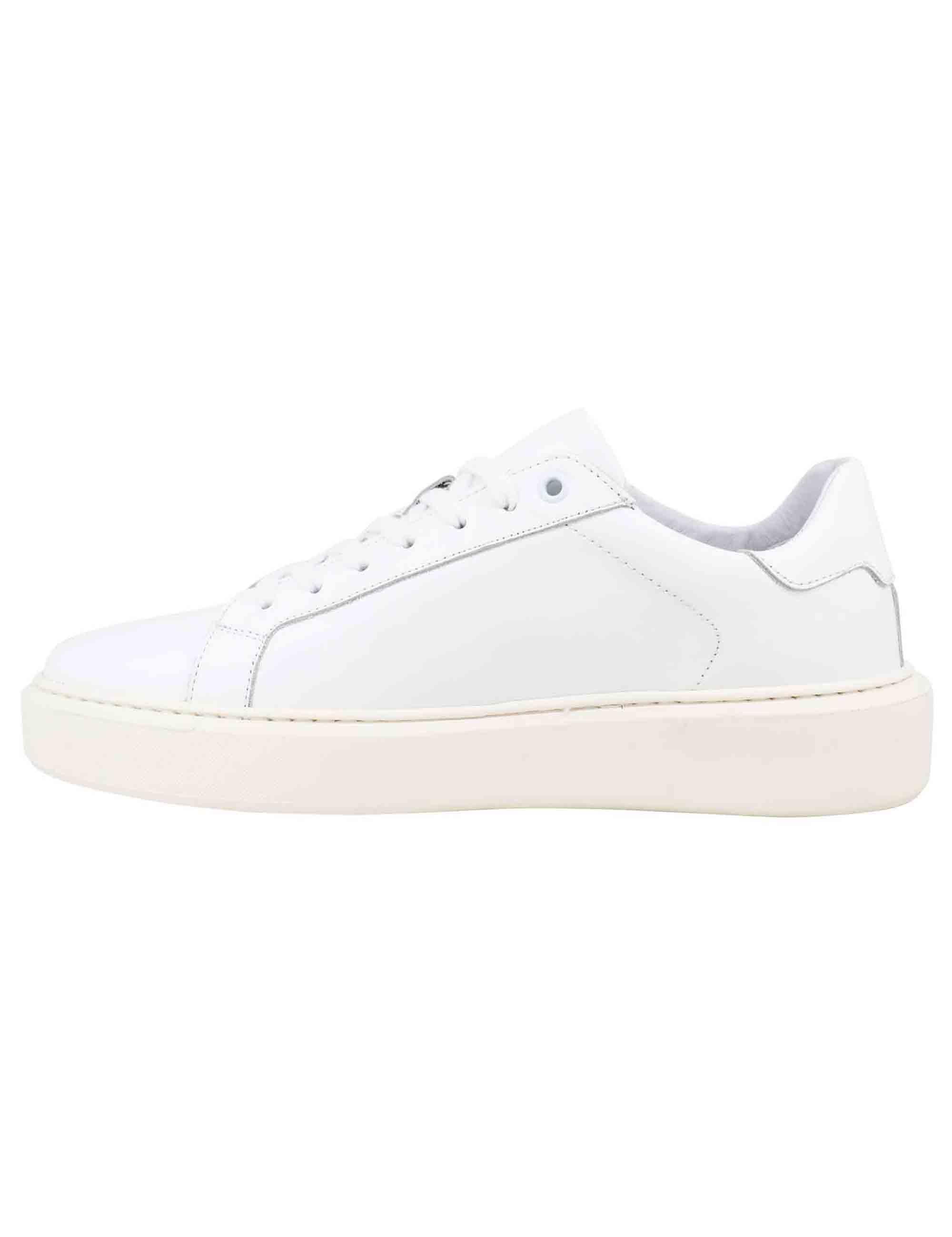 Sneakers uomo in pelle bianca con suola alta ulta light SP4050 100 Spatarella 