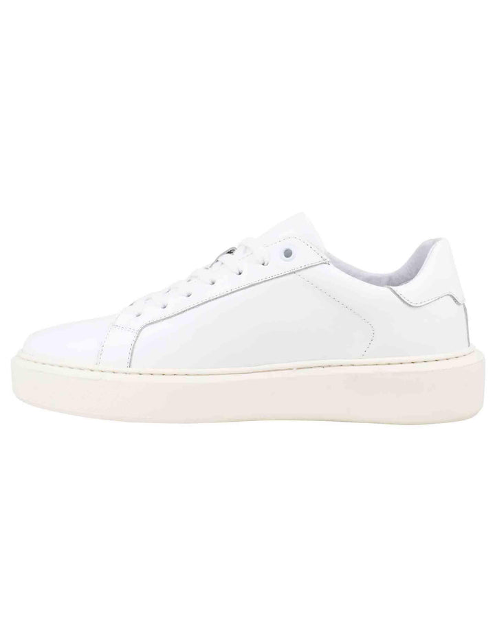 Sneakers uomo in pelle bianca con suola alta ulta light SP4050 100 Spatarella 