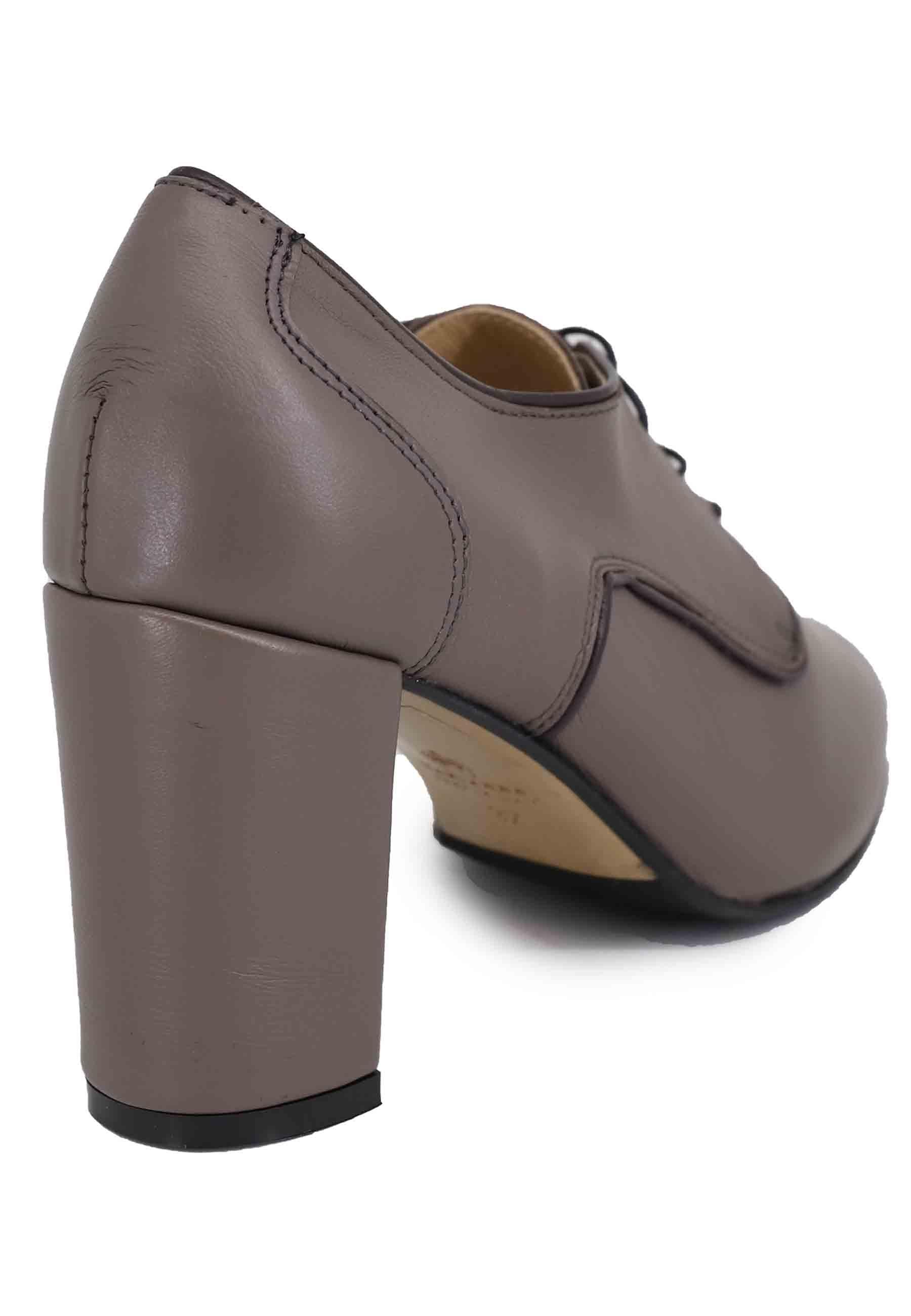 Stringate donna in pelle grigia tacco alto AL1661/G 2 L'Arianna 