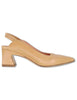 Women's Natural Leather Slingback with Elastic Strap SP2047 008