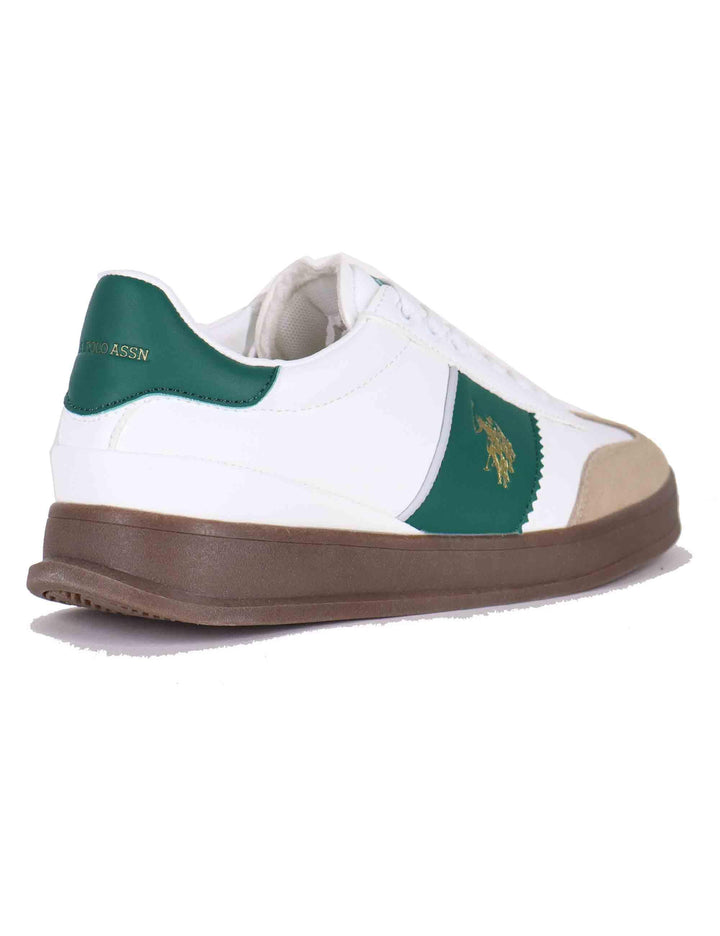 Sneakers uomo in eco pelle bianca CAMPY001M GRE01 U.S. Polo Assn. 