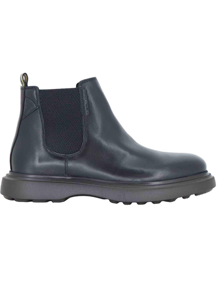 Stivaletti uomo in pelle nera con suola ultra light 14019 6583AM Ambitious 