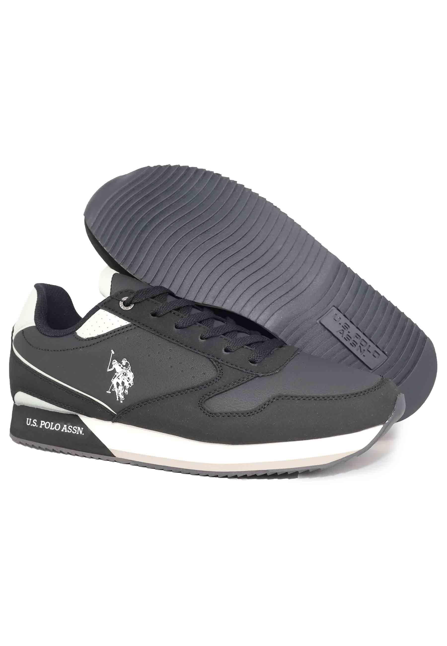 Sneakers uomo in tessuto nero NOBIL003E BLK U.S. Polo Assn. 