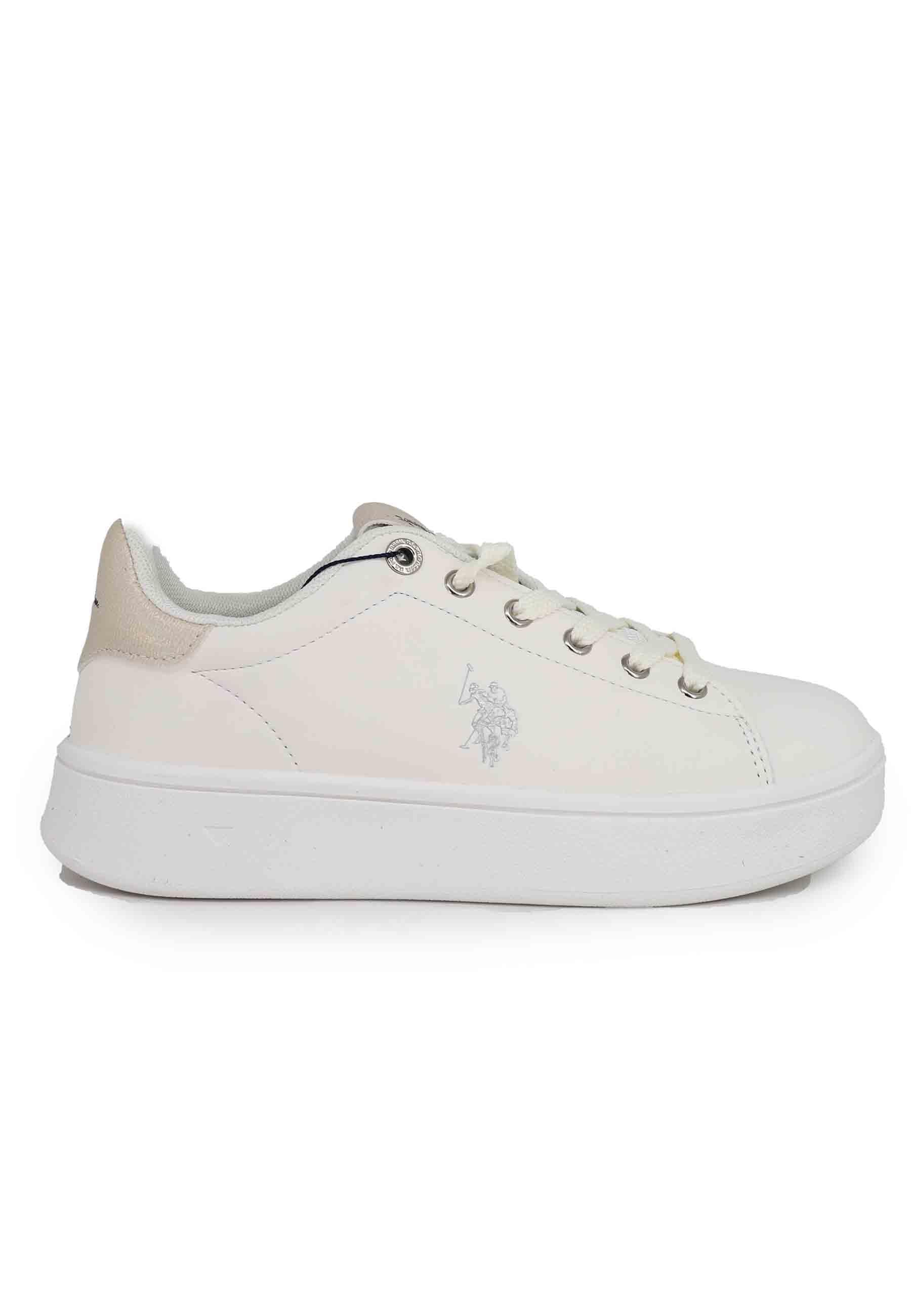 Sneakers donna in eco pelle bianca MARAYA001B WHI U.S. Polo Assn. 