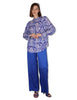 Pantaloni Shiny Cady in viscosa naturale blu Donna JH807550631 80059