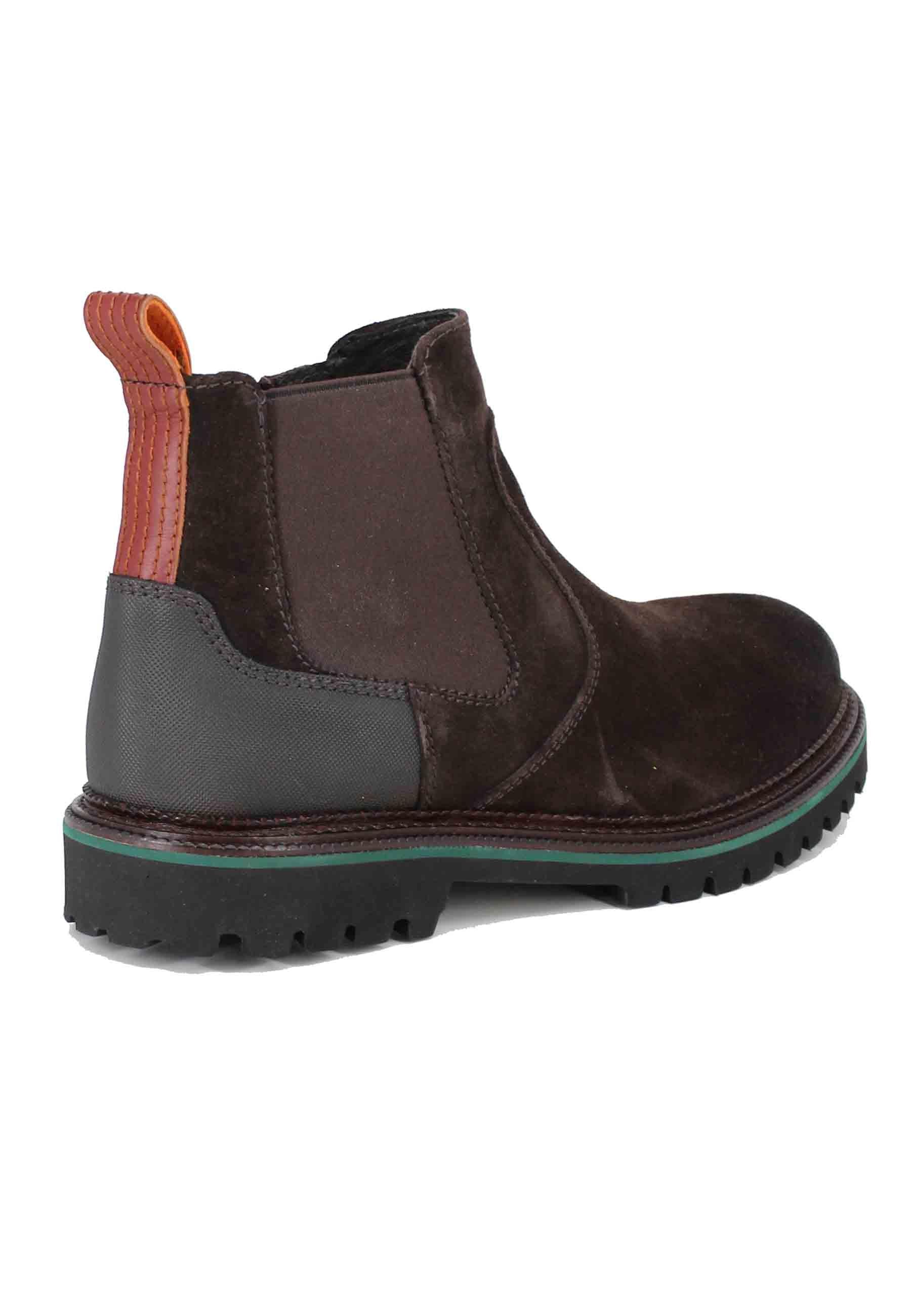 Stivaletti uomo in camoscio testa di moro con suola carrarmato 13083 014 Ambitious 