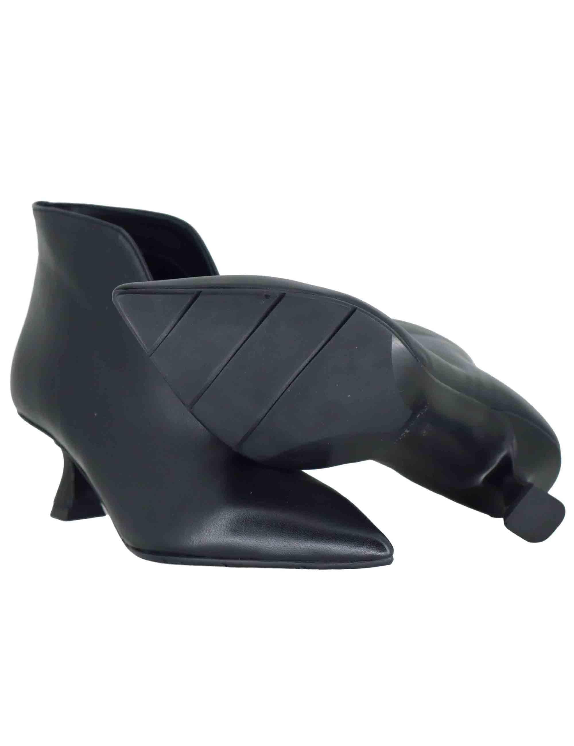 Stivaletti ankle boot donna in pelle nera ultra soft SP1073 001 Spatarella 