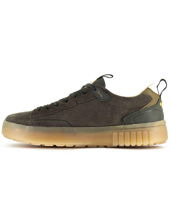 Sneakers uomo Rocks Suede in camoscio verde JM52090A 282 Jeep 