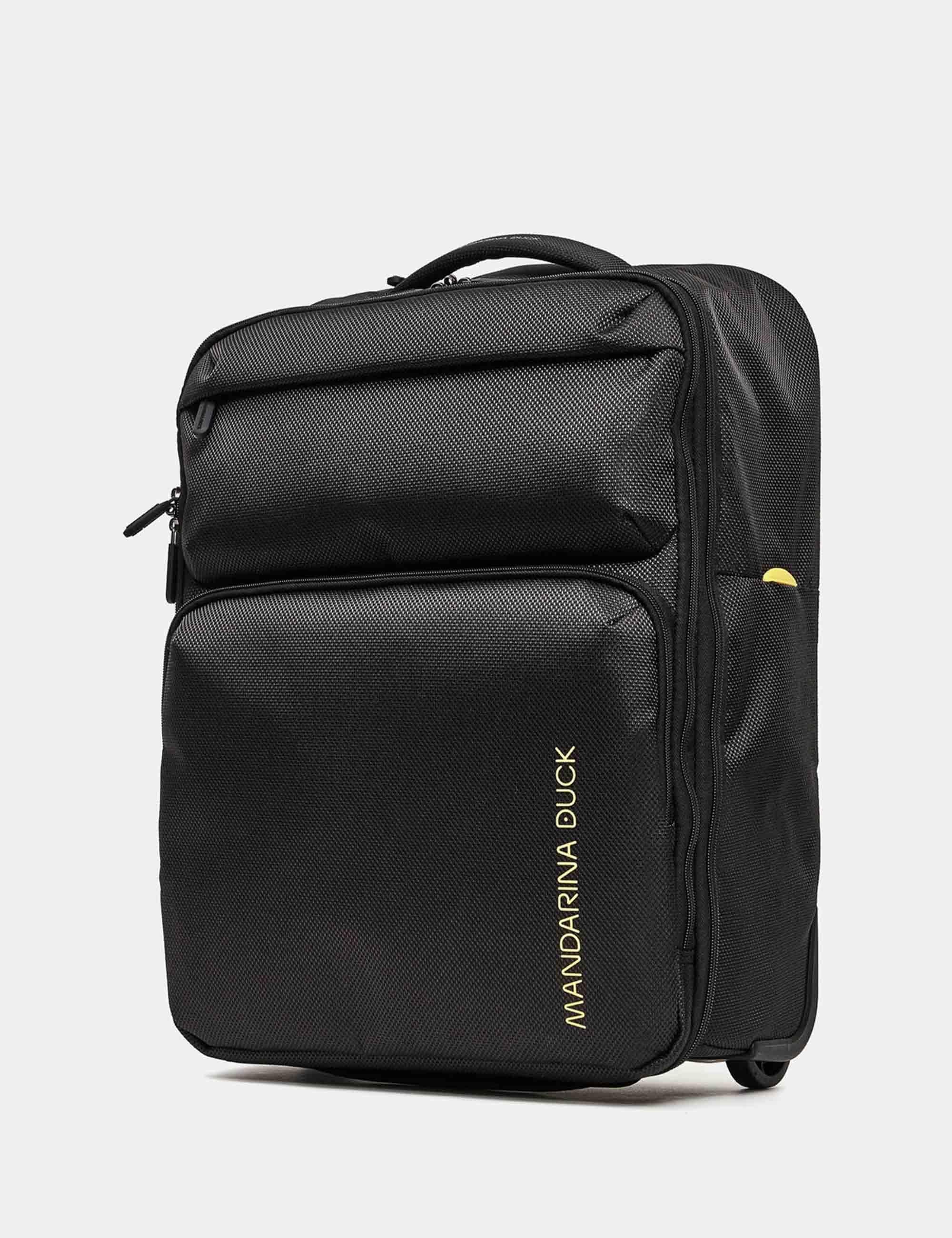 Zaini trolley soft Zephy cabin size in nero Uomo P10OTV06 651