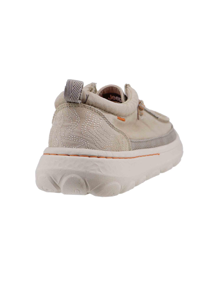 Stringate uomo Kauai wallabee in tessuto beige JM51041A 025 Jeep 