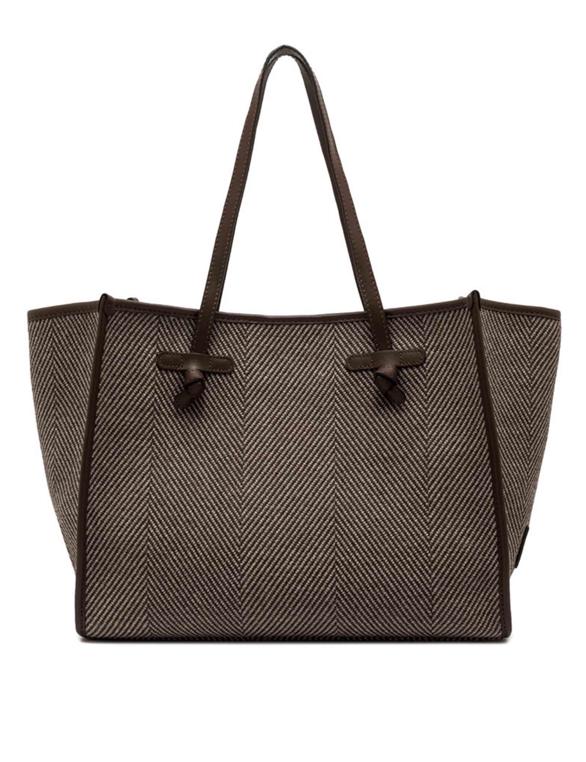 Borse Marcella in Lana Spigata Marrone Donna BS6850 SPIGA DAINO