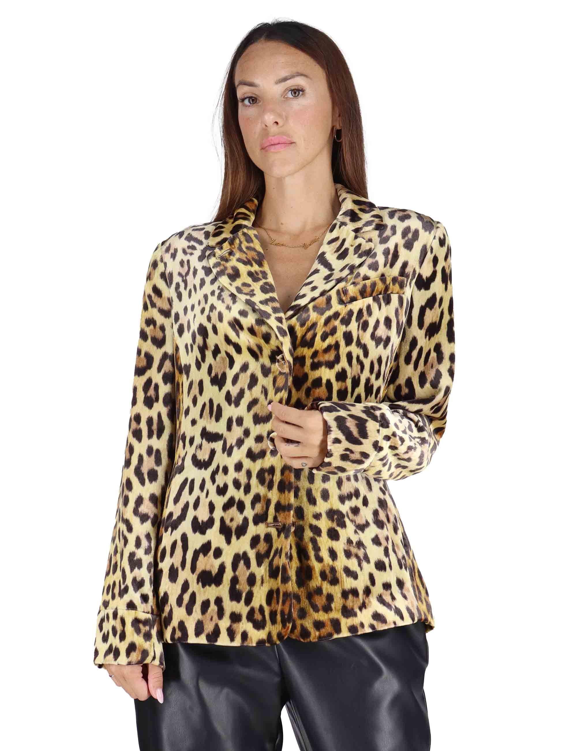 Giacche Collection Print in Misto Seta Animalier Donna JD645260092 B1293