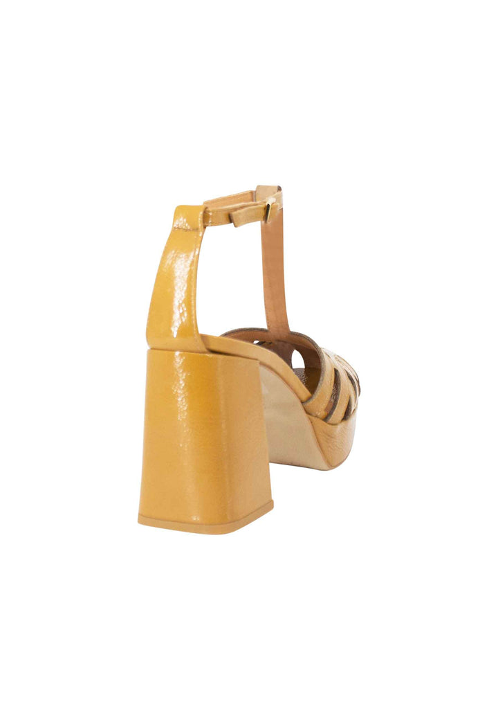 Decollete Talli Nest donna in vernice cuoio con cinturini tacco alto e plateau BF2004X 014 Bruno Premi 