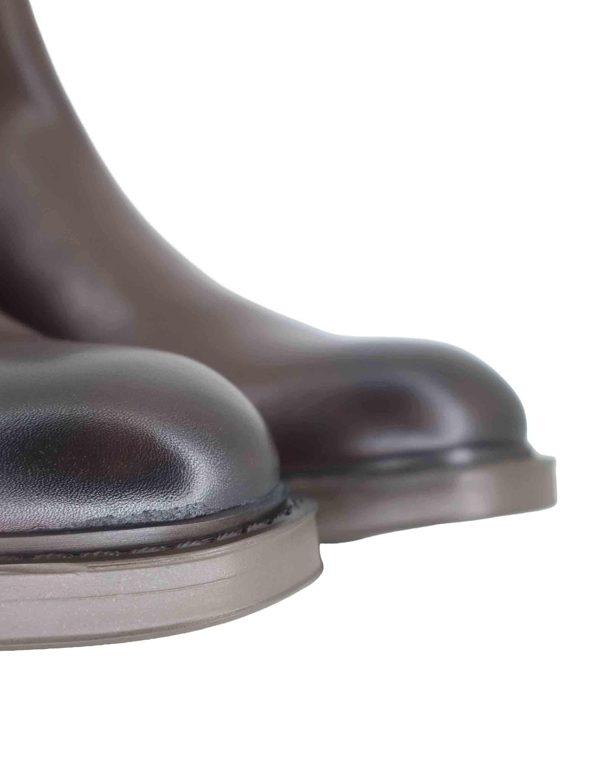 Stivaletti uomo in pelle marrone con suola in gomma 14052 7129AM Ambitious 