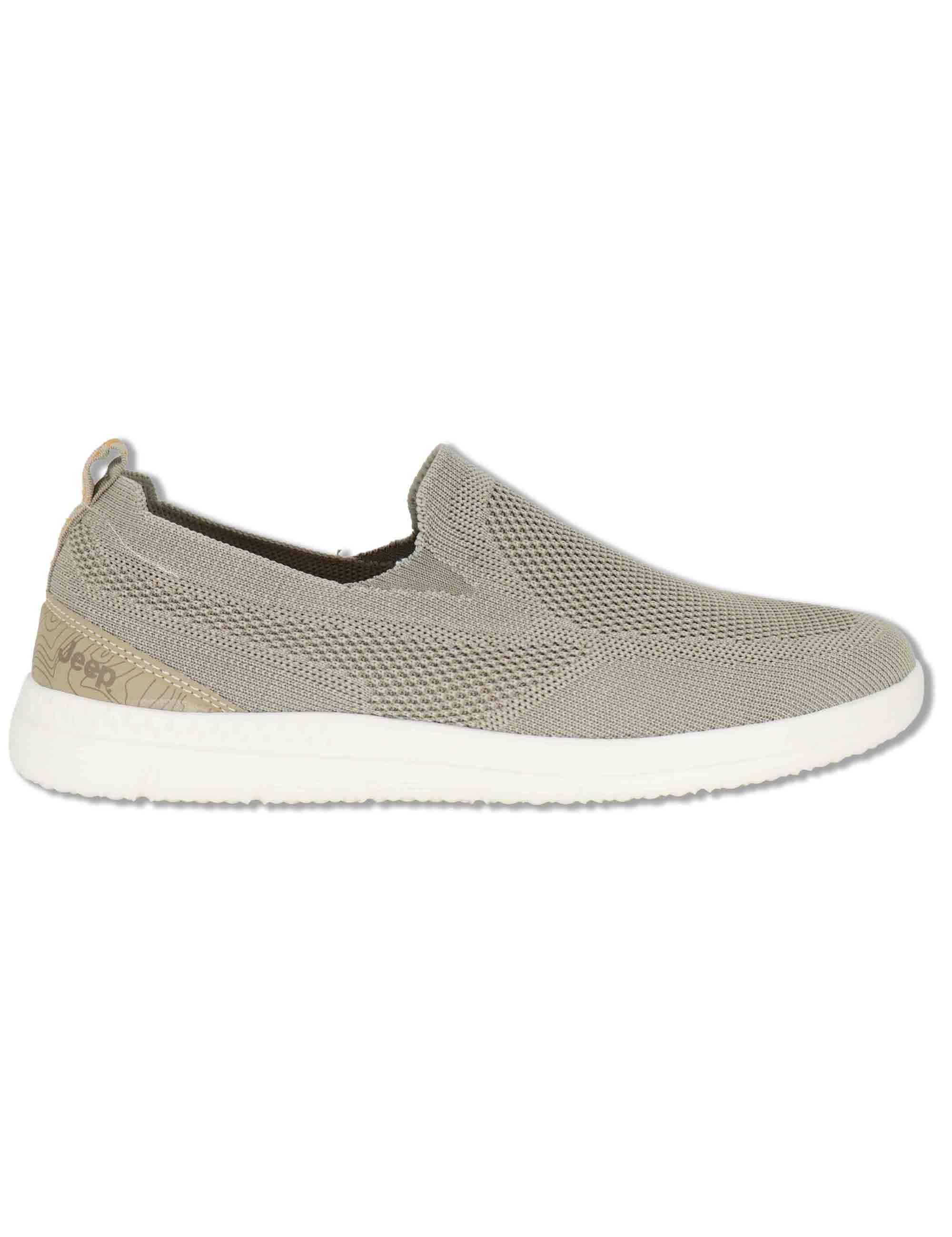 Mocassini uomo Karoo Slip On in tessuto stone washed beige JM61080A 025 Jeep 