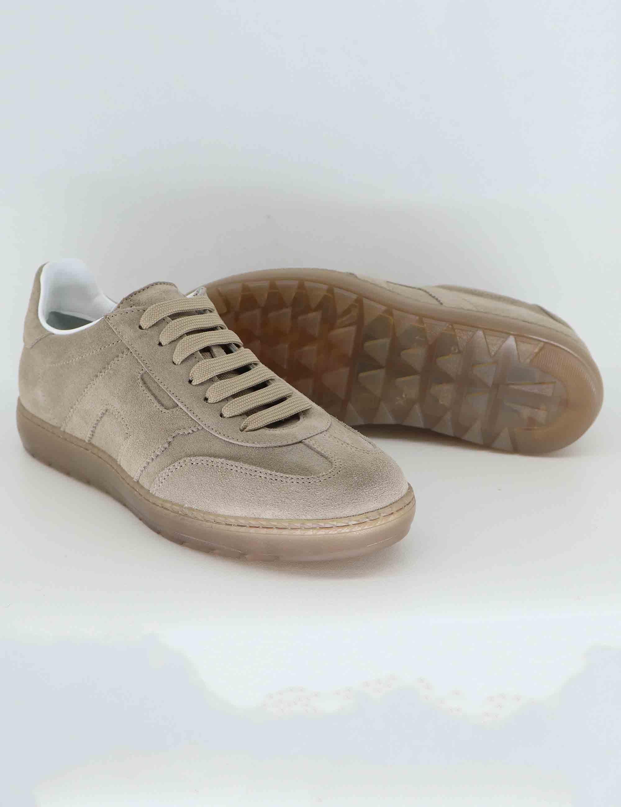 Sneakers uomo in camoscio taupe PELOTA 1 002 Rogal's 