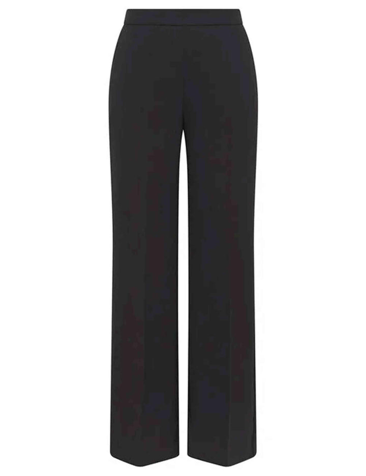 Pantaloni donna Sable in crepe nero con gamba larga JH757950166 20000 Maliparmi 