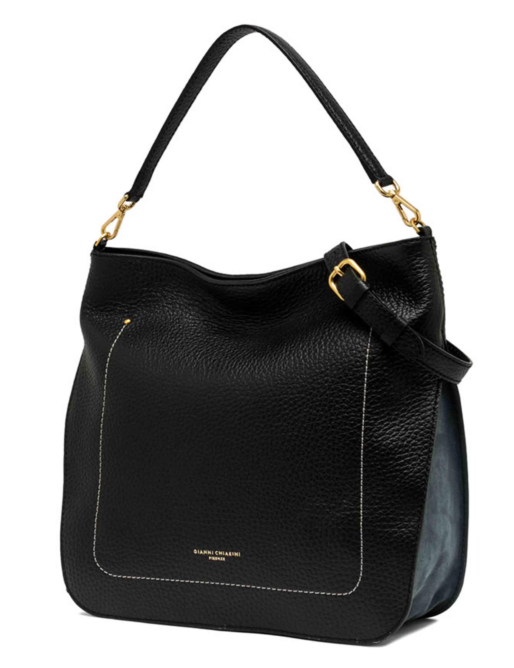 Borse donna Olga in pelle nera BS11496 001 TKL-CM Gianni Chiarini 