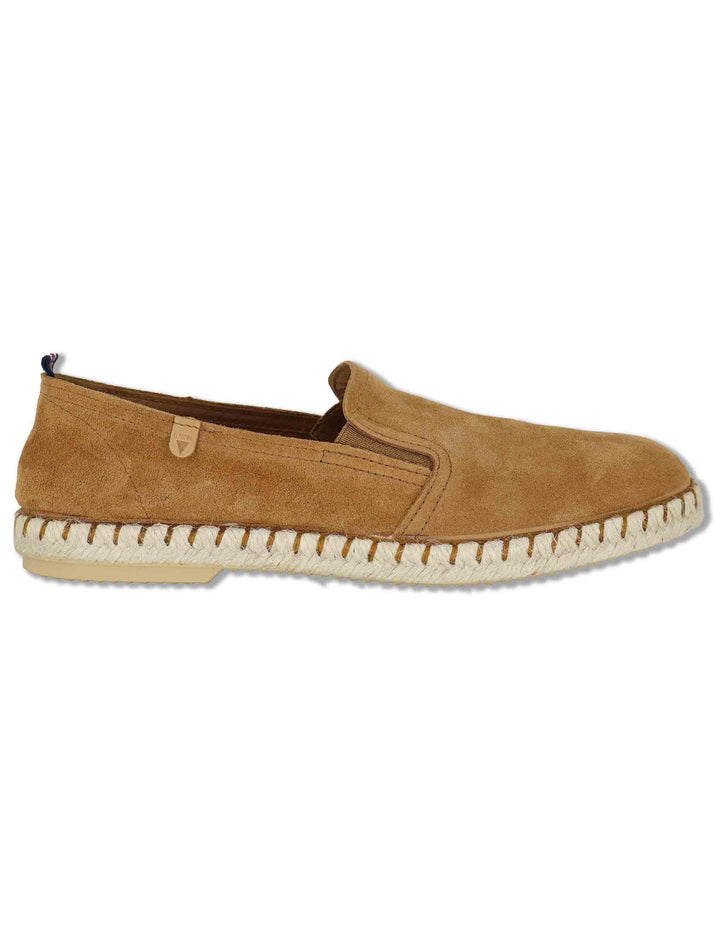 Mocassini espadrillas uomo slip on uomo in camoscio cuoio TOM 012 Verbenas 