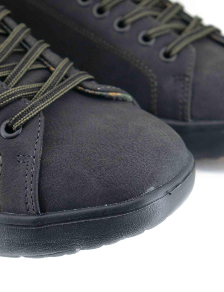 Stivaletti uomo Macadam in pelle nera con suola in gomma JM52051A 062 Jeep 