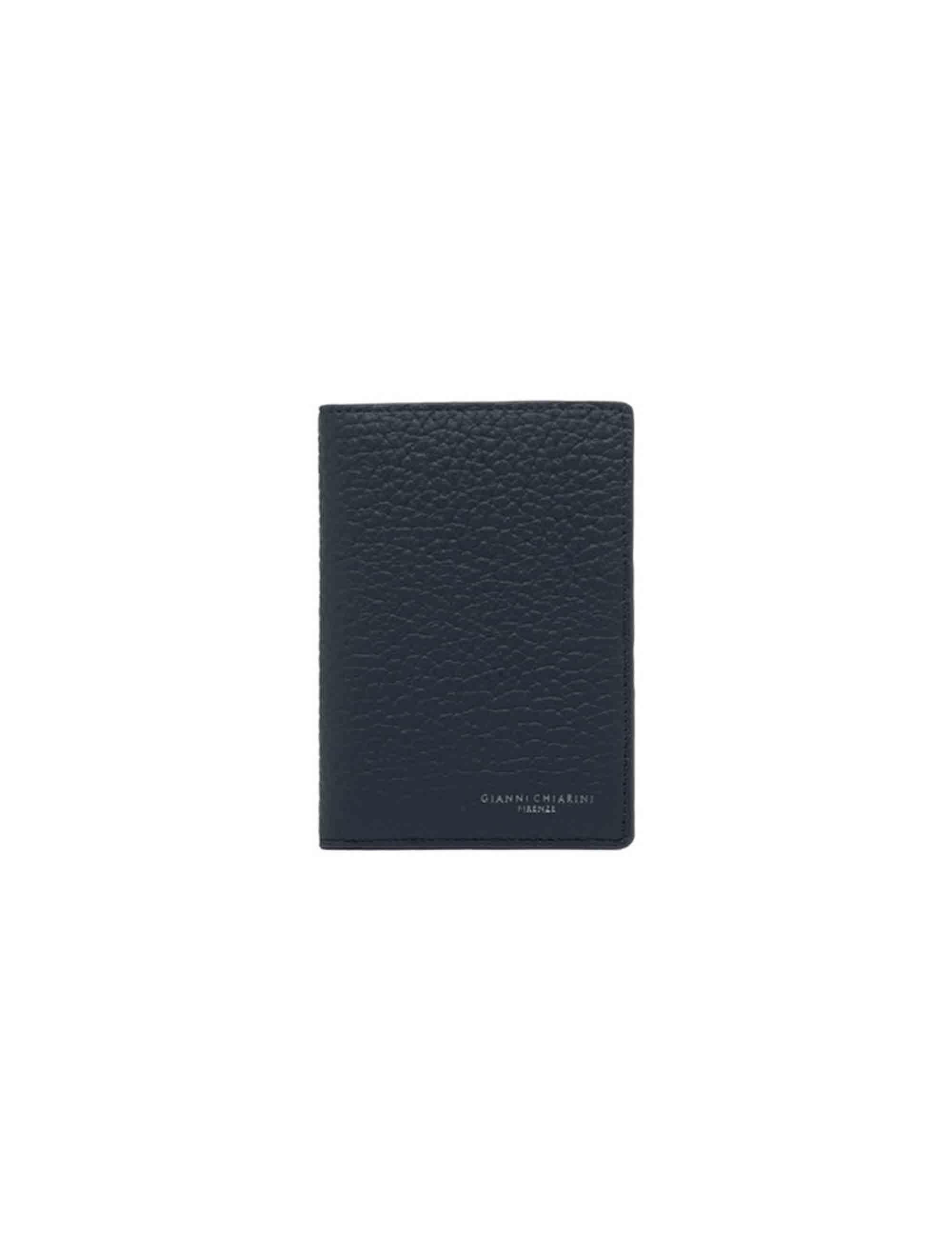 Portafogli uomo in pelle blu Uomo PF W-18295 DS 19867 TKL