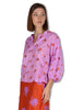 Women's Lilac Cotton Blouses with Embroidery JABCM0001-F1509-1231 3110