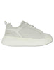 Sneakers in pelle e tessuto off white Uomo BIG 05 MILK