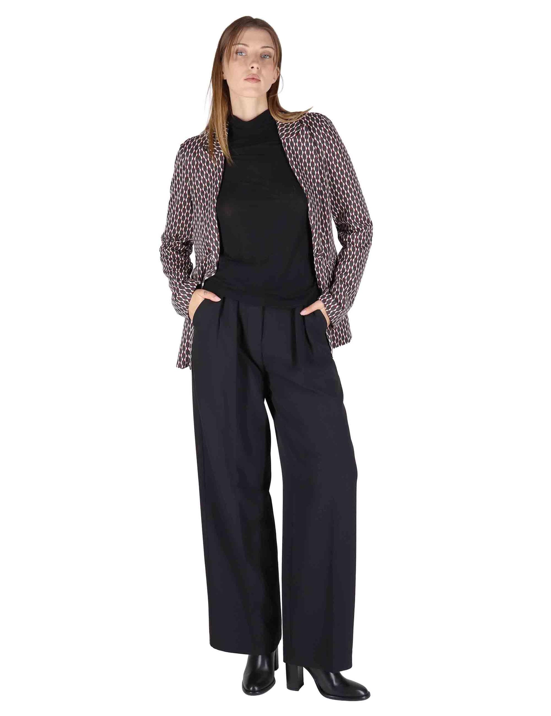 Giacche donna in jersey grigio monopetto un bottone JABGA0025-F1097 9205 Justmine 