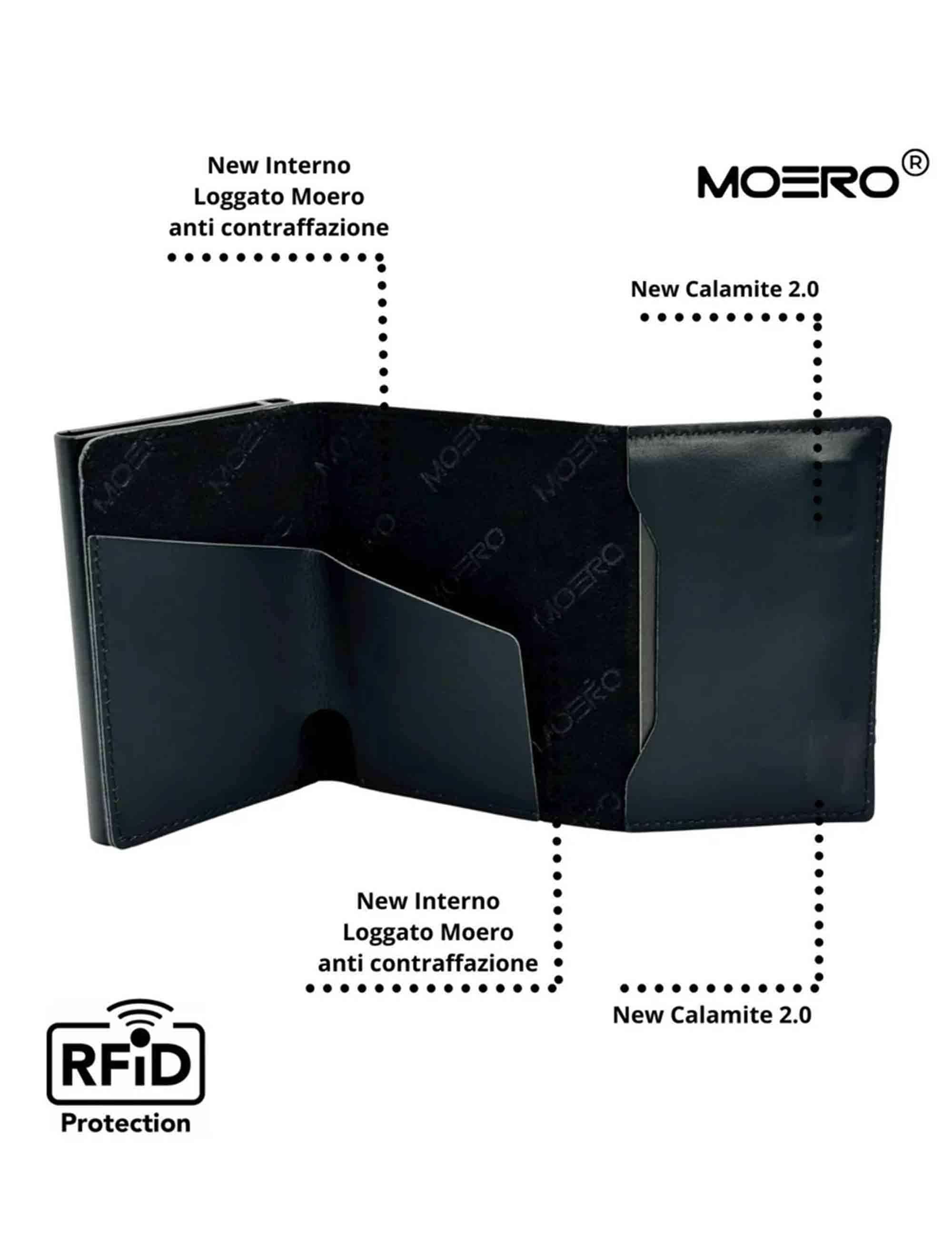 Portafogli uomo Prestige Pro Black Zip con portamonete PRESTIGE PRO ZIP BLACK Moero 