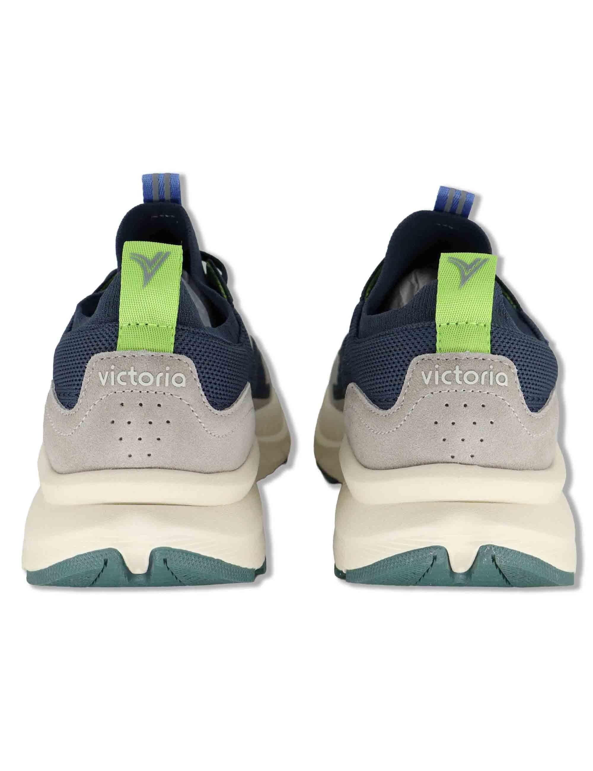Sneakers uomo Loom in tessuto tecnico blu con suola alta 8815100 30_Marino Victoria 