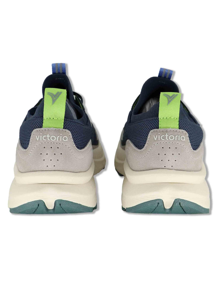 Sneakers uomo Loom in tessuto tecnico blu con suola alta 8815100 30_Marino Victoria 