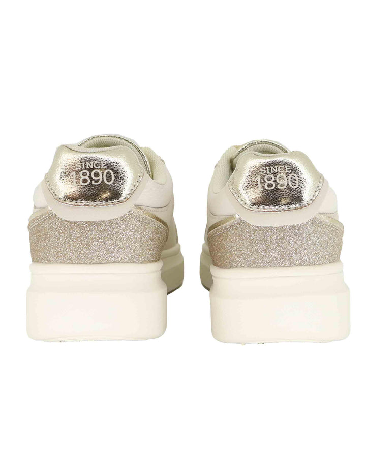 Sneakers donna in eco pelle beige con suola alta in gomma CODY015 LBE009 U.S. Polo Assn. 