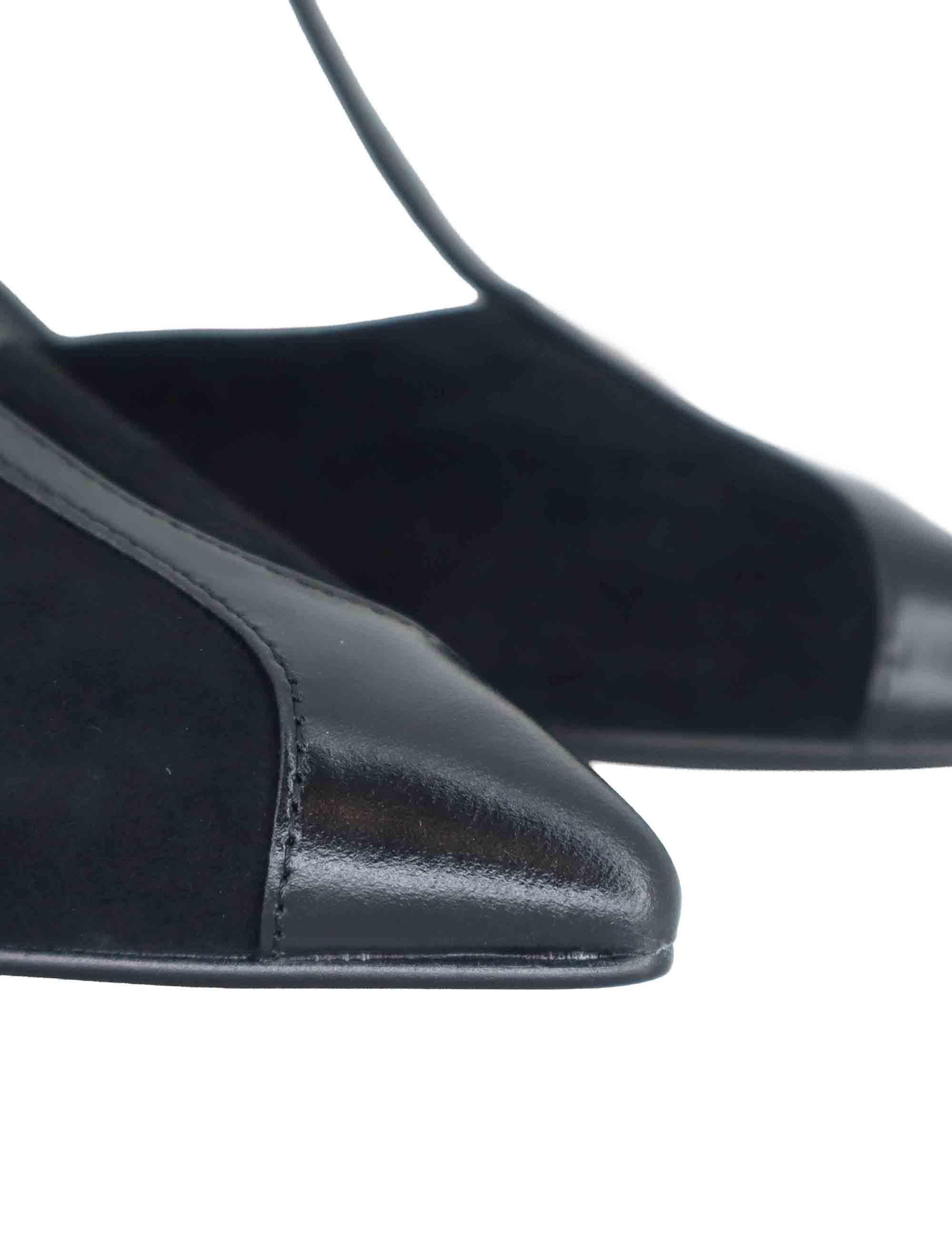 Mary Jane donna in camoscio nero tacco alto e punta a punta 521Z31VK 03 Bibi Lou 