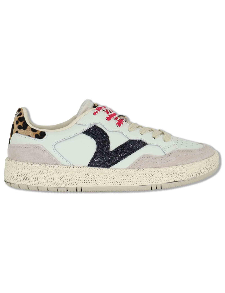 Sneakers donna Smesh in pelle bianca con riporti in contrasto 8806117 20_Blanco Victoria 