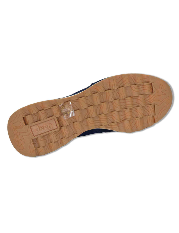 Sneakers uomo Jara in pelle e nylon blu con suola leggera JM61020A 016 Jeep 