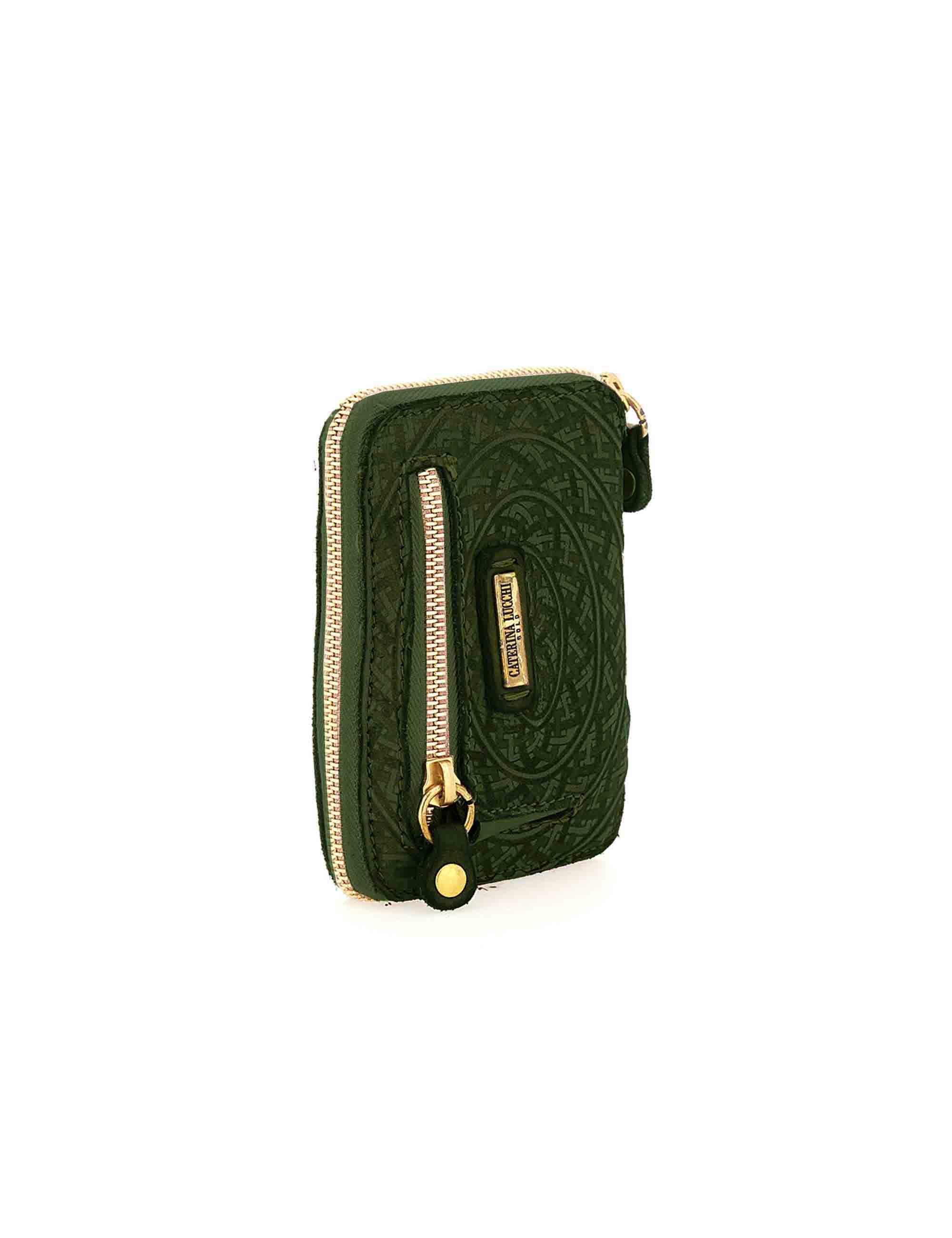 Portafogli donna Nina in pelle verde L009490ND C2559 Caterina Lucchi 