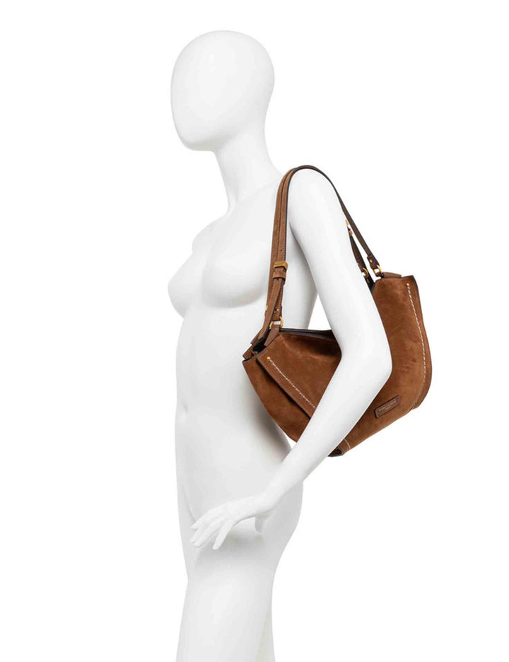 Borse donna Bloom in camoscio cognac BS12036 099 CM-PL Gianni Chiarini 