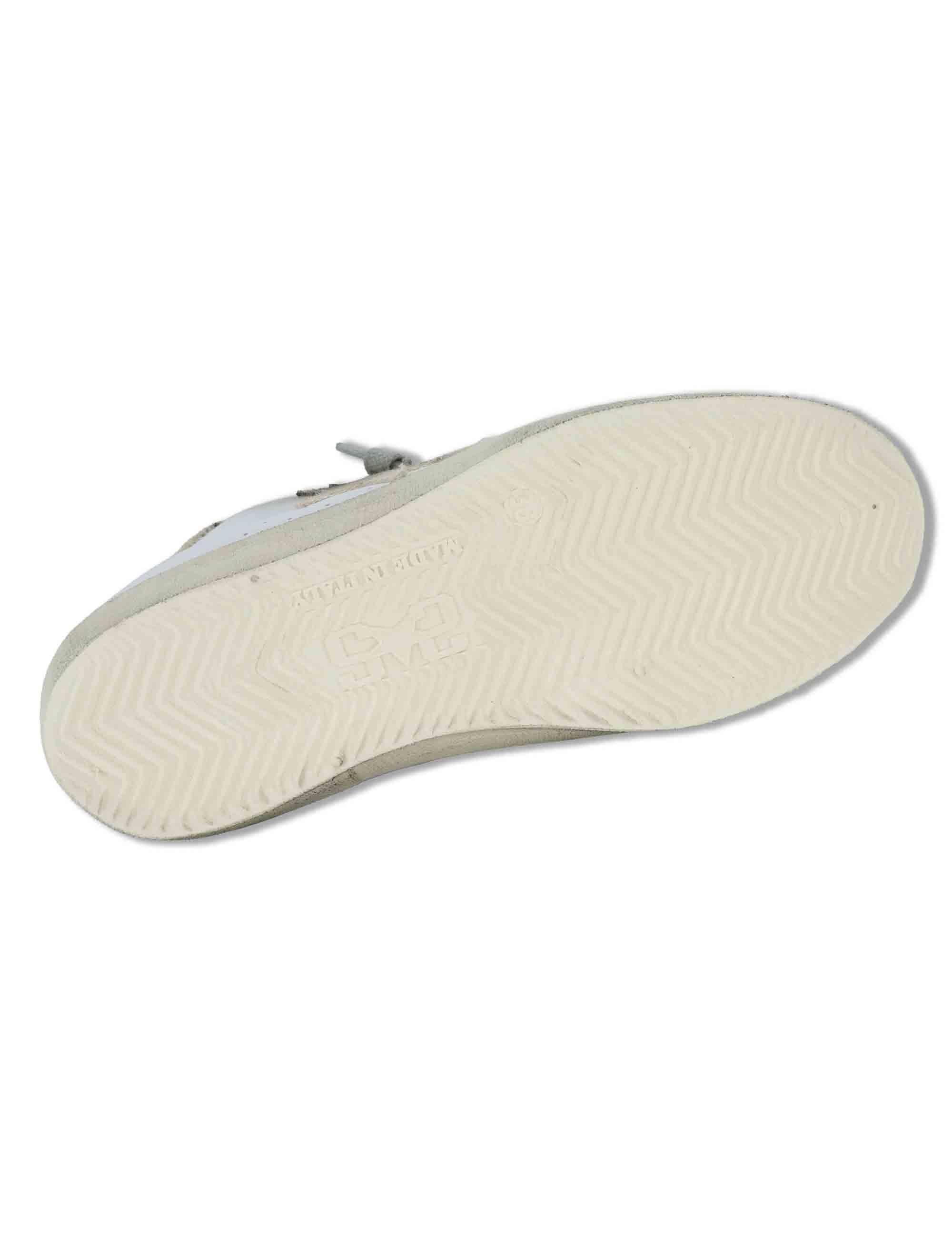 Sneakers donna Prime in pelle bianca e off white con stelle 2SD5092 126 2Star 