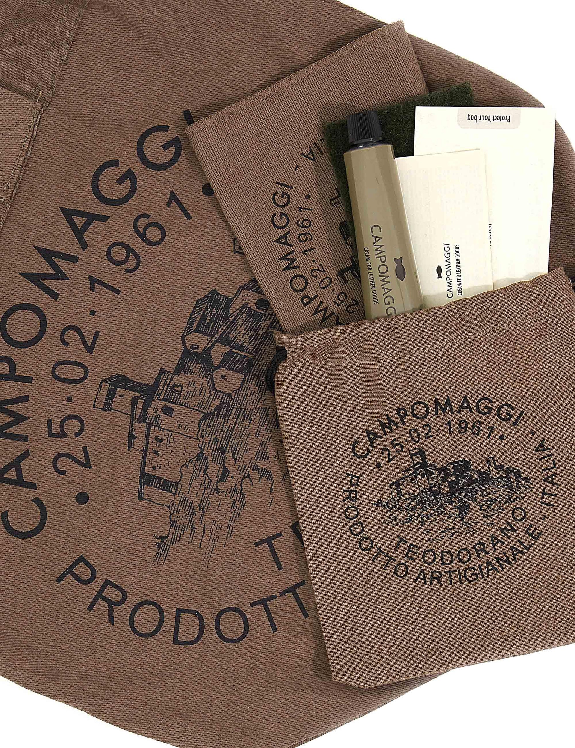 Borse donna Edera in pelle laminata intrecciata grigia con doppie tracolle C021330ND X2770 F0603 Campomaggi 
