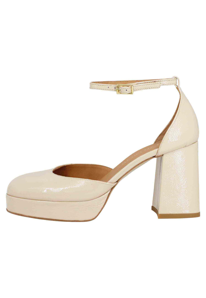 Decollete donna in vernice cipria con tacco alto e plateau BF2001X 301 Bruno Premi 