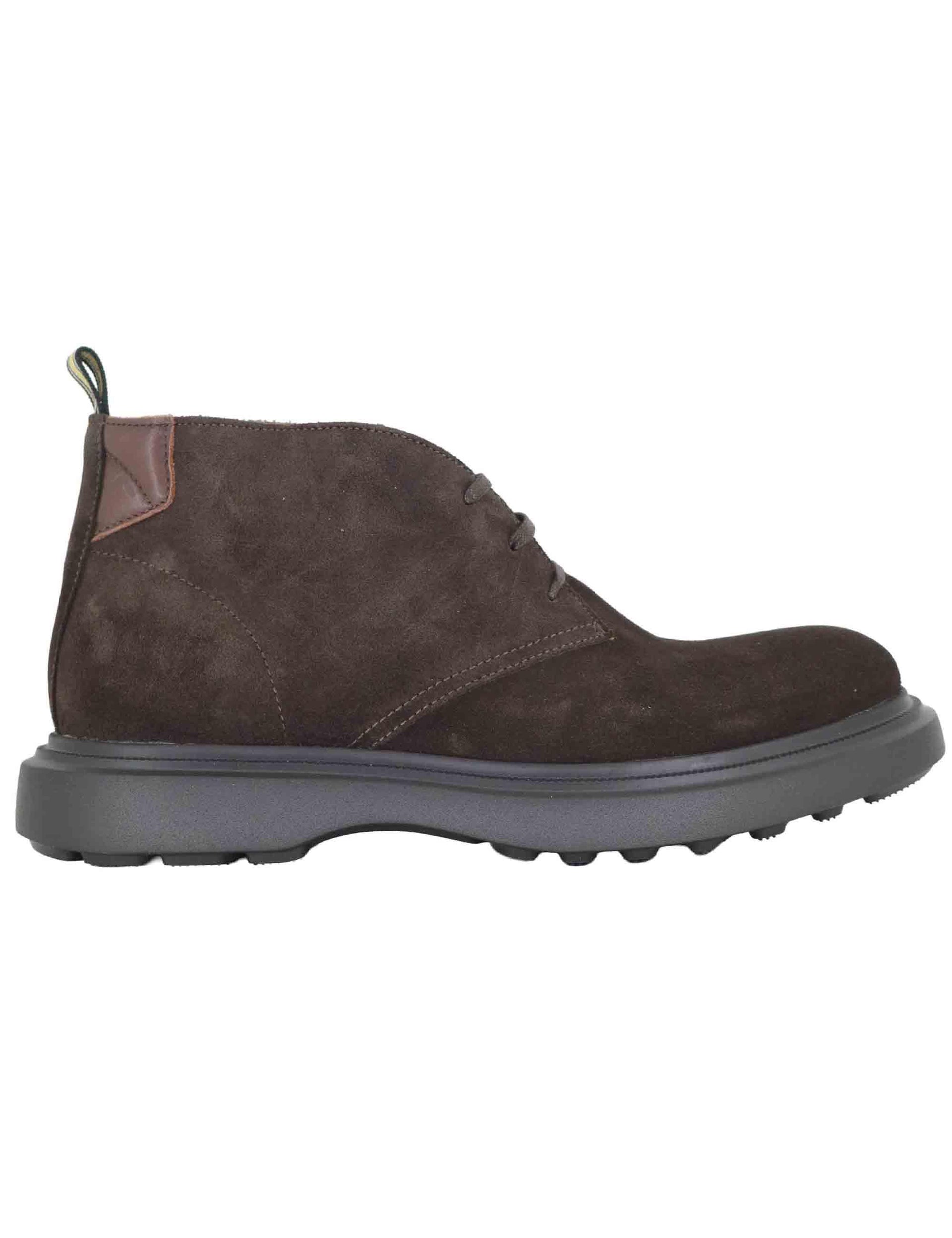 Stivaletti uomo in camoscio marrone con suola ultra light 14020 11171AM Ambitious 
