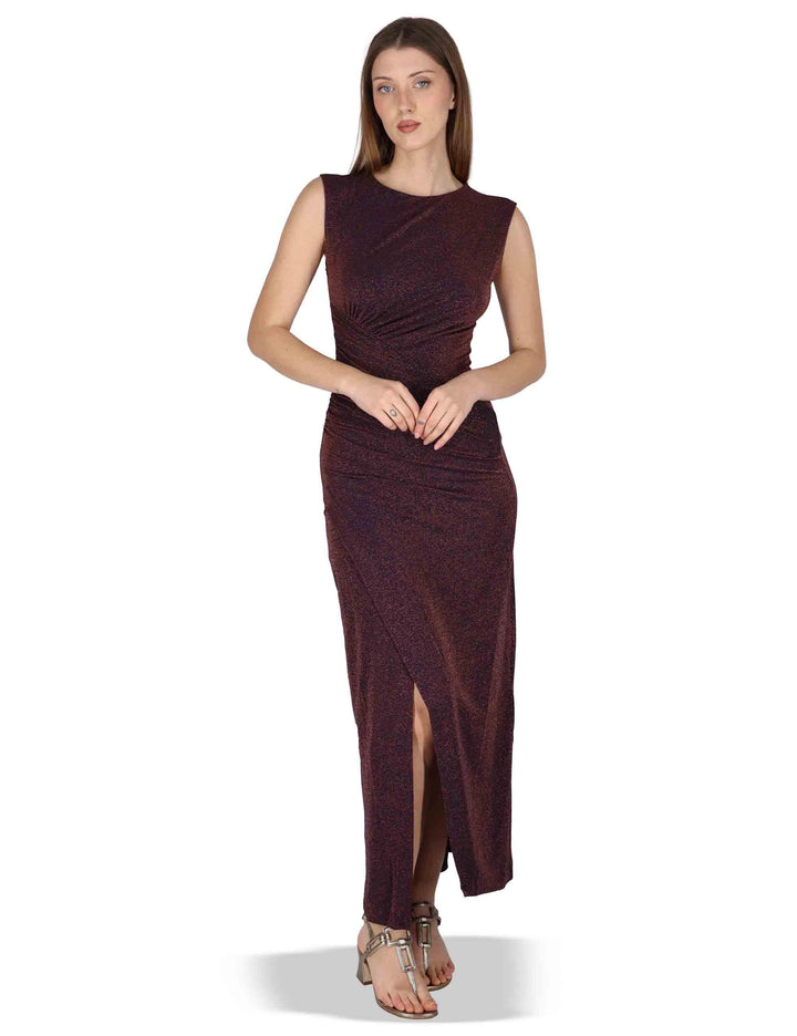 Abiti donna Long Draped in jersey blu con spacco JABAB0001-F1485-1260 6008 Justmine 