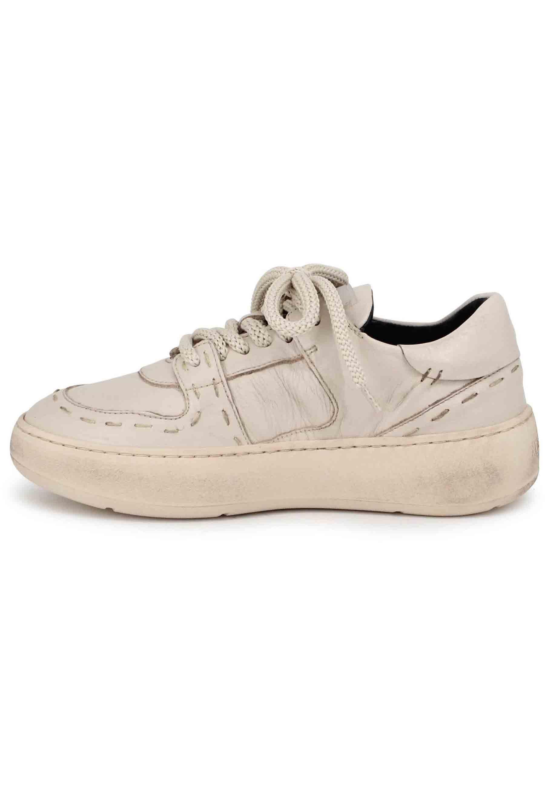 Sneakers donna in pelle off white LEA 009 Andia Fora 