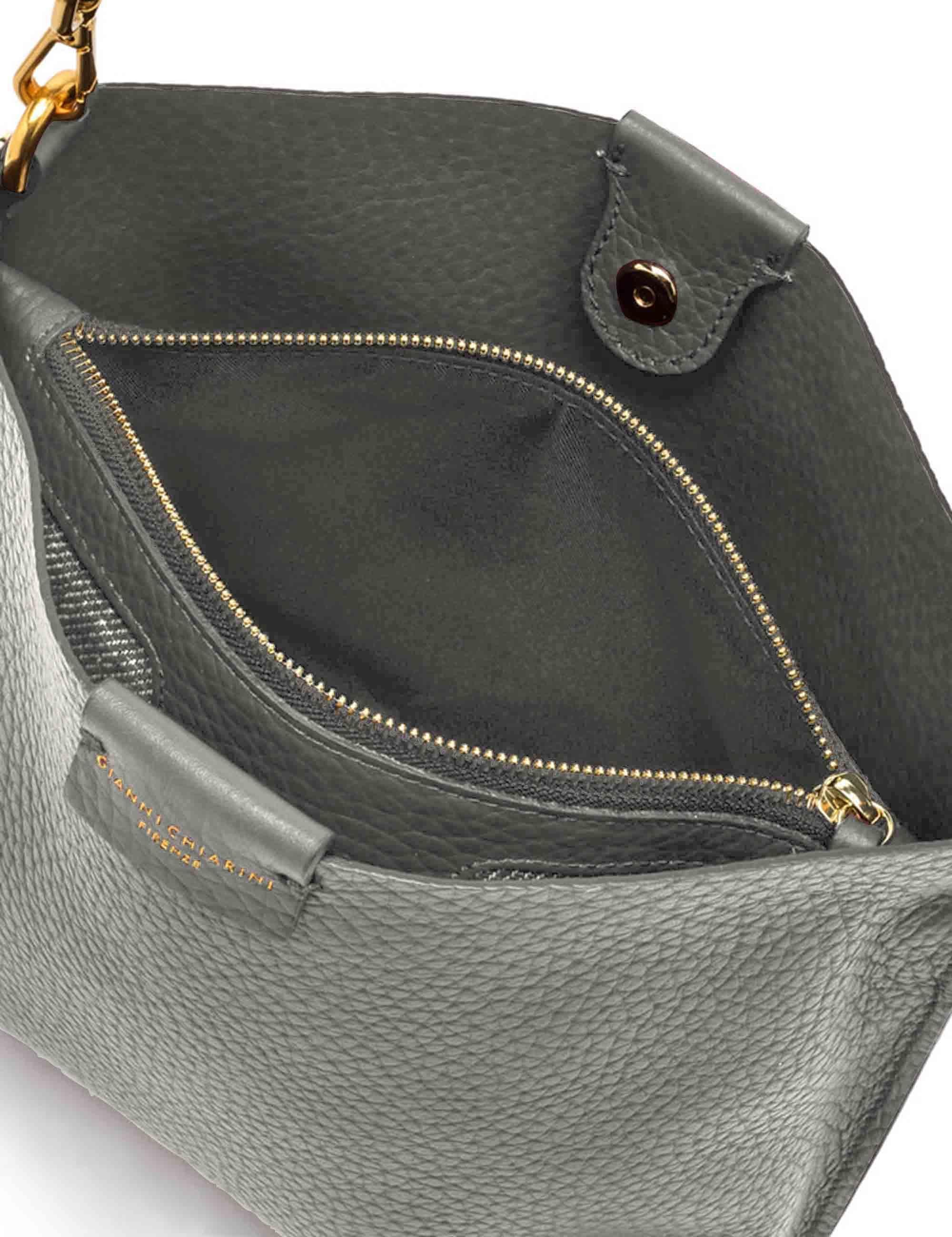 Borse donna Aretha in pelle argento BS11830 14205 RNGDBL Gianni Chiarini 