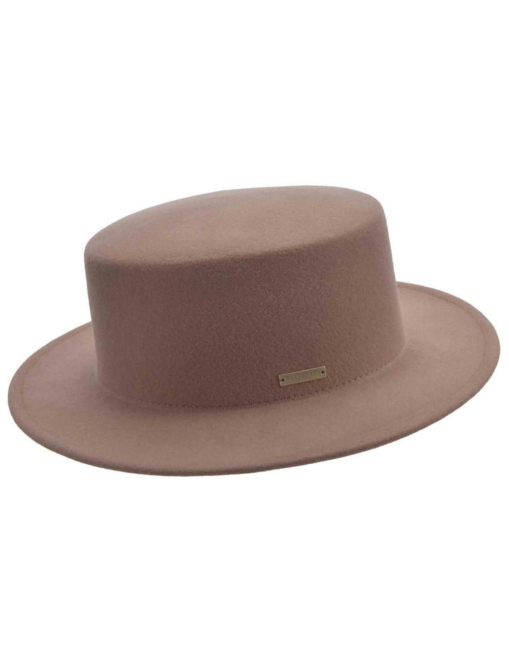 Cappelli donna in lana cammello con falda 6 cm 019826-00000 95 Seeberger Est 1890 