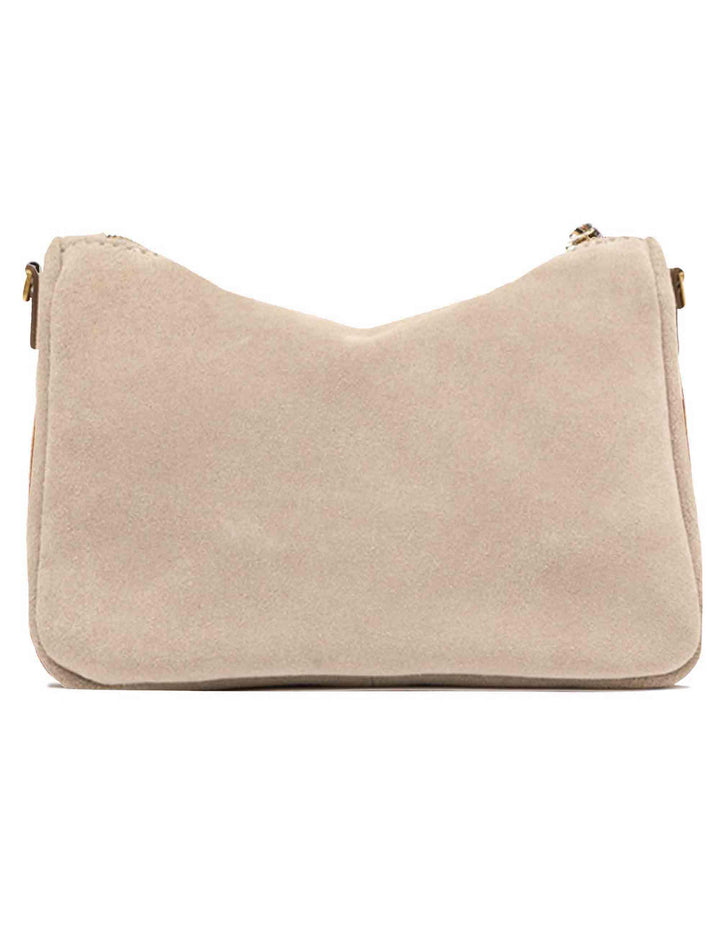 Borse donna Nora Pouch in pelle scamosciata nude con polsiera e tracolla BS10225 CM-PL 9308 Gianni Chiarini 